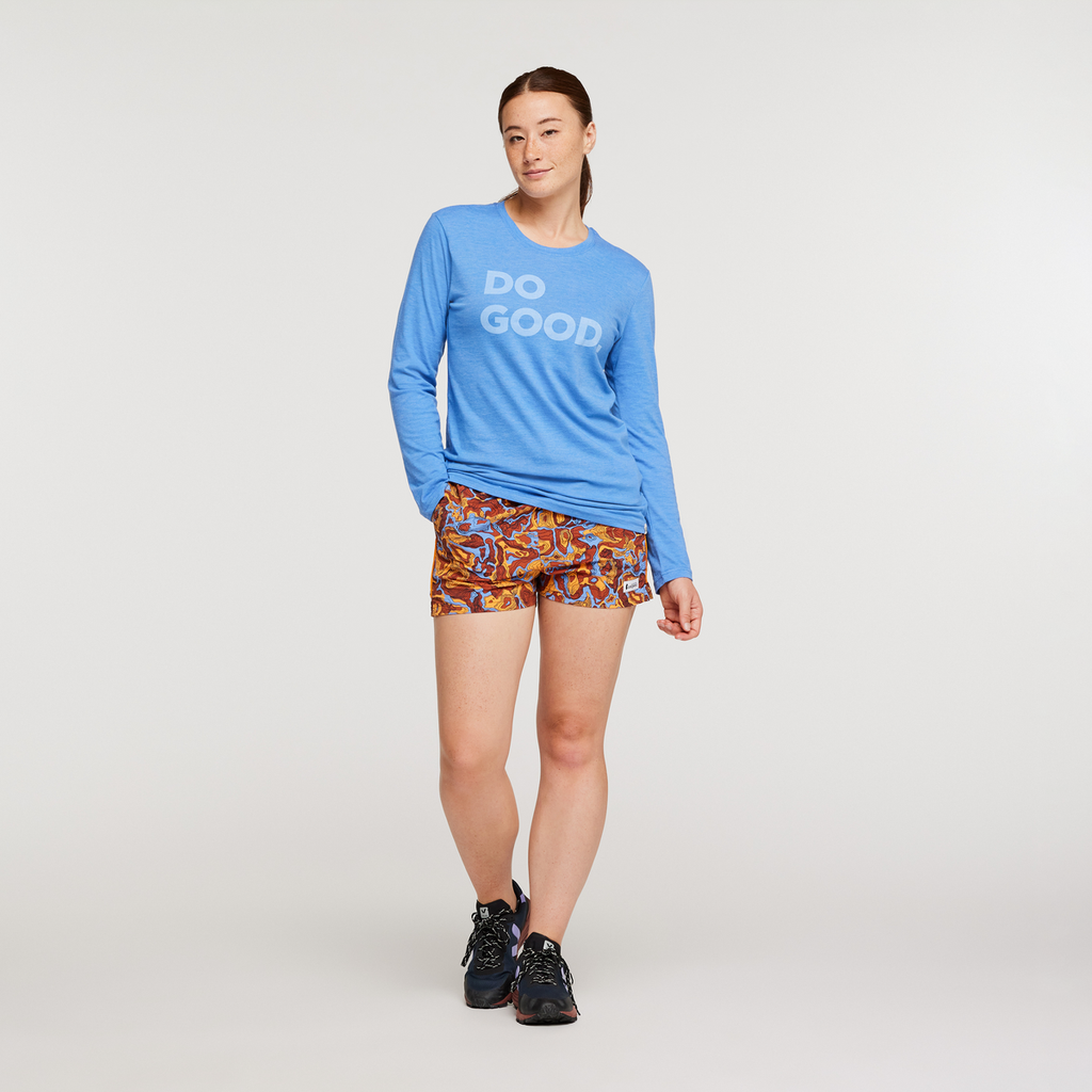 Do Good Long-Sleeve T-Shirt - Women's, Lupine, Model Aya