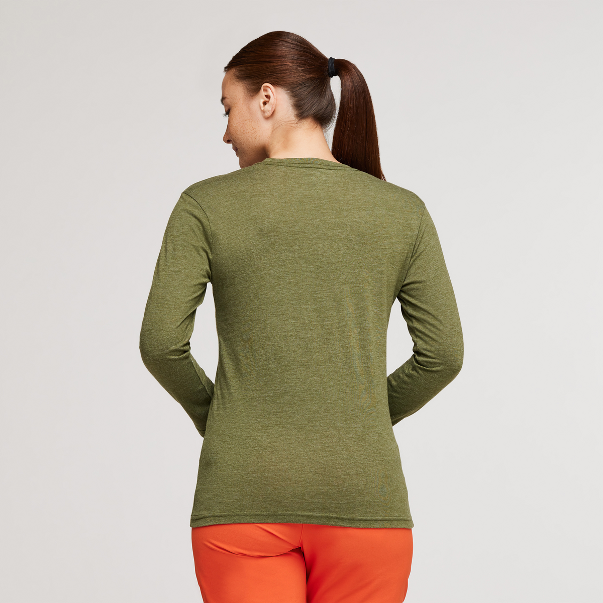 Do Good Long-Sleeve T-Shirt - Women's, Pine, Model Aya