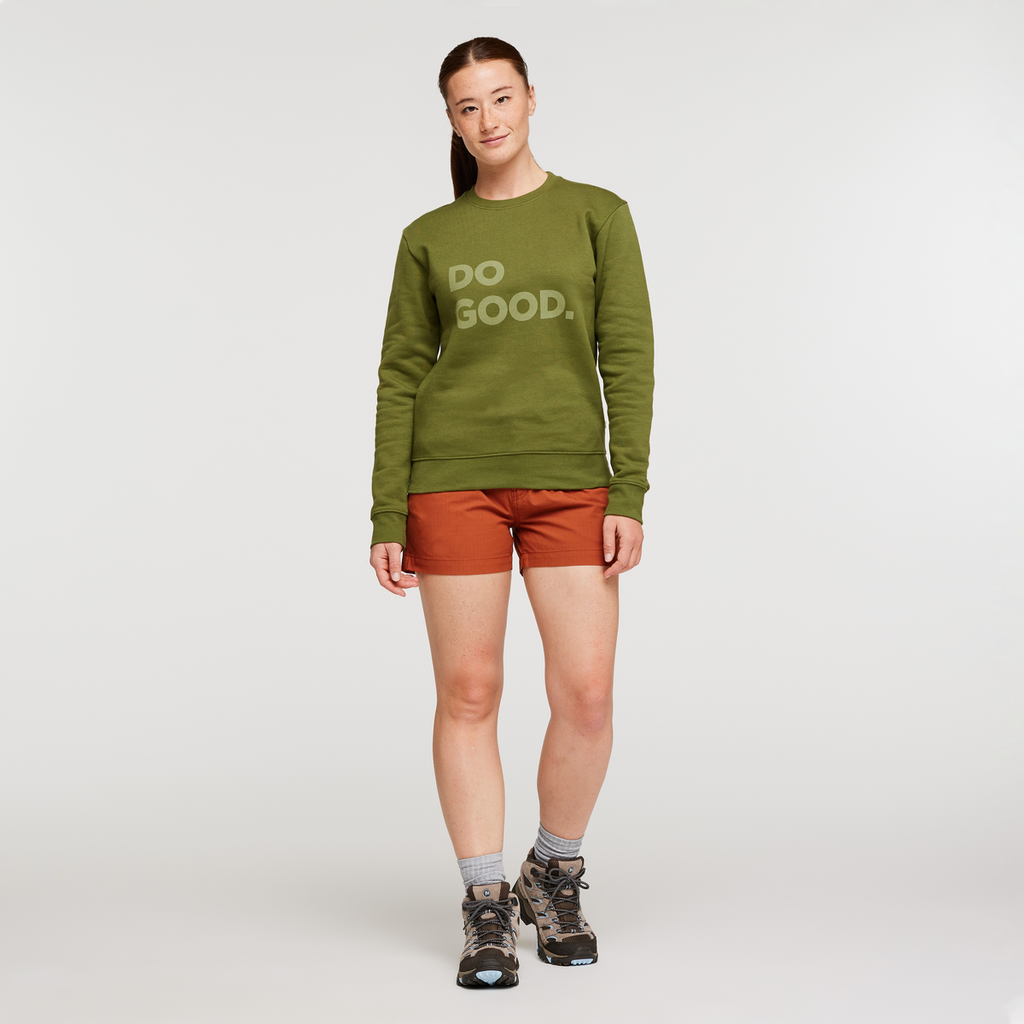 Do Good Crew Sweatshirt - Women's, Pine, Model Aya
