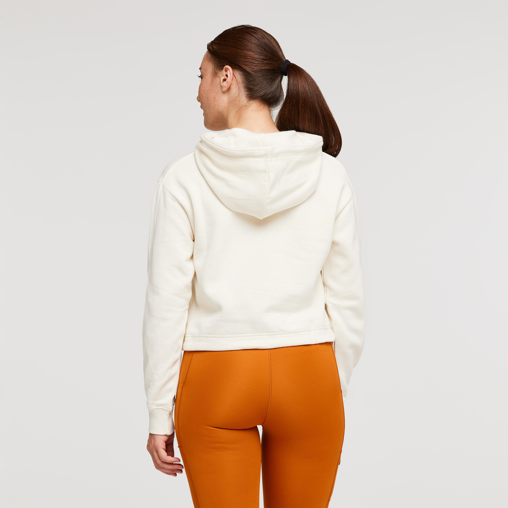 Do Good Organic Crop Sweatshirt - Women's, Bone, Model Aya