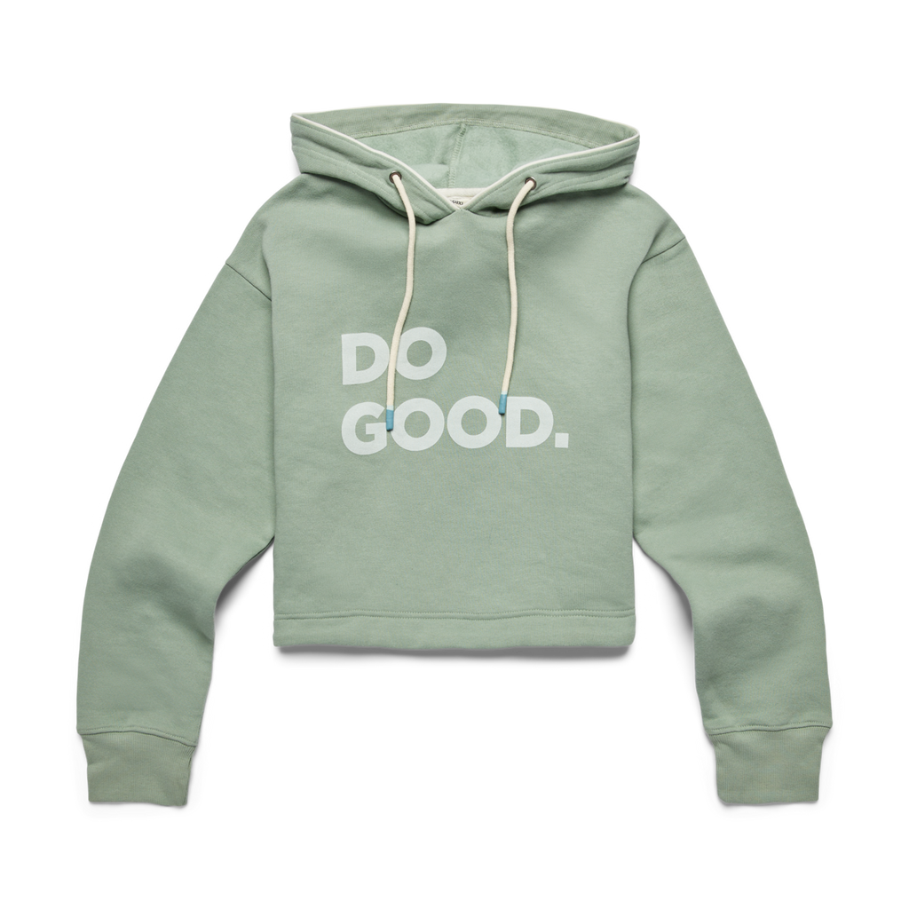 Do Good Organic Crop Sweatshirt - Women's, Silver Leaf