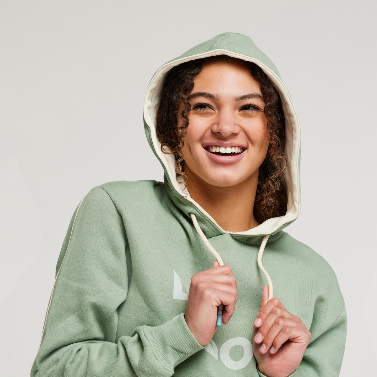 Do Good Organic Pullover Hoodie - Women's, Silver Leaf, Detail