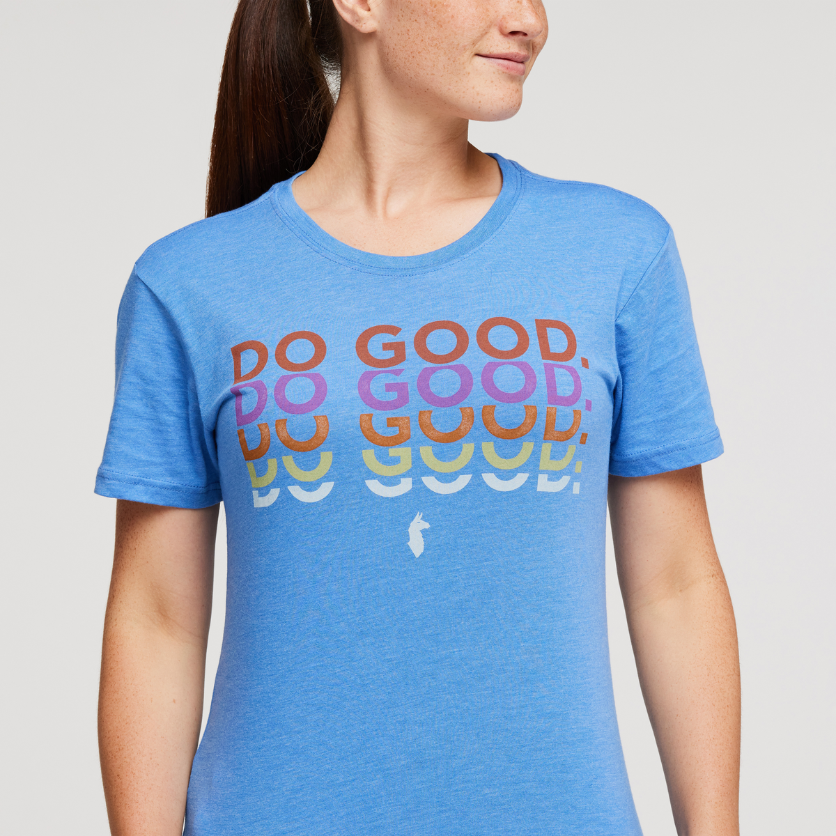 Do Good Repeat T-Shirt - Women's, Lupine, Model Aya