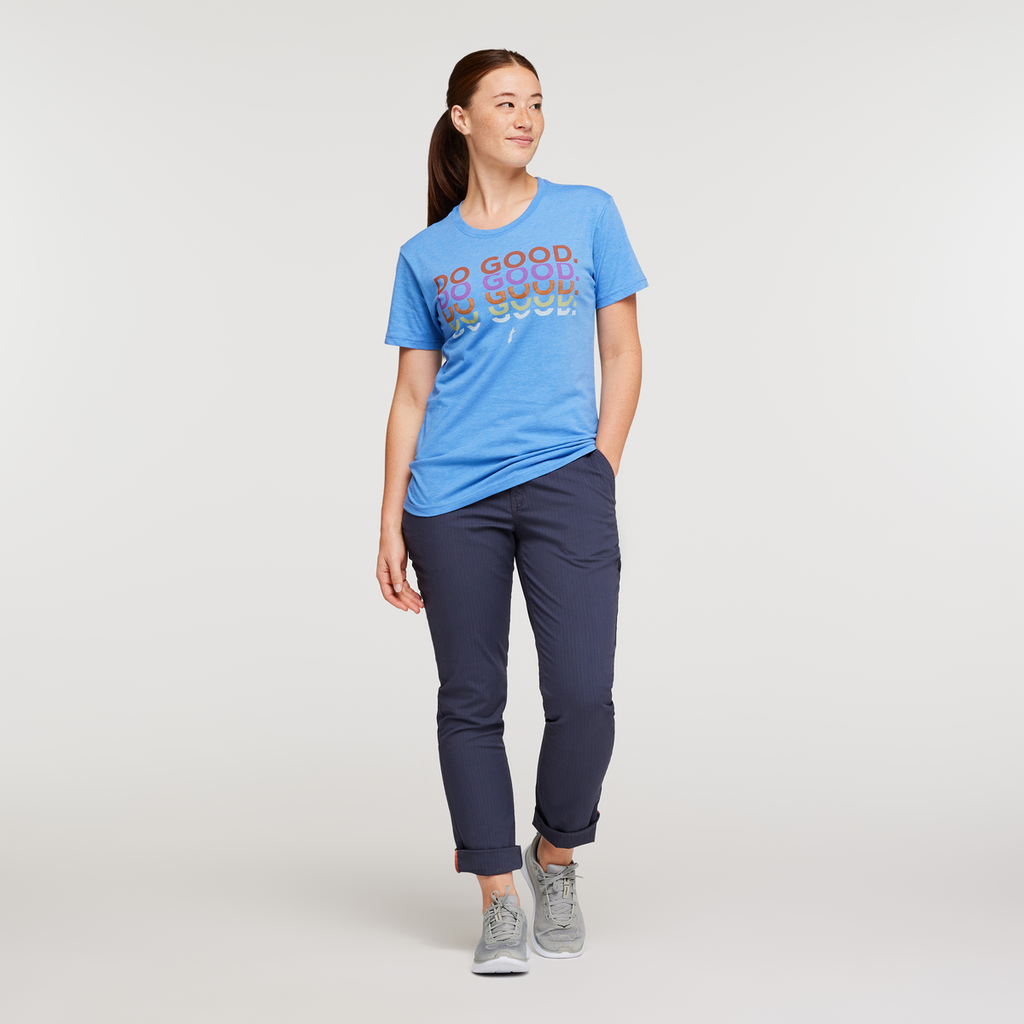 Do Good Repeat T-Shirt - Women's, Lupine, Model Aya