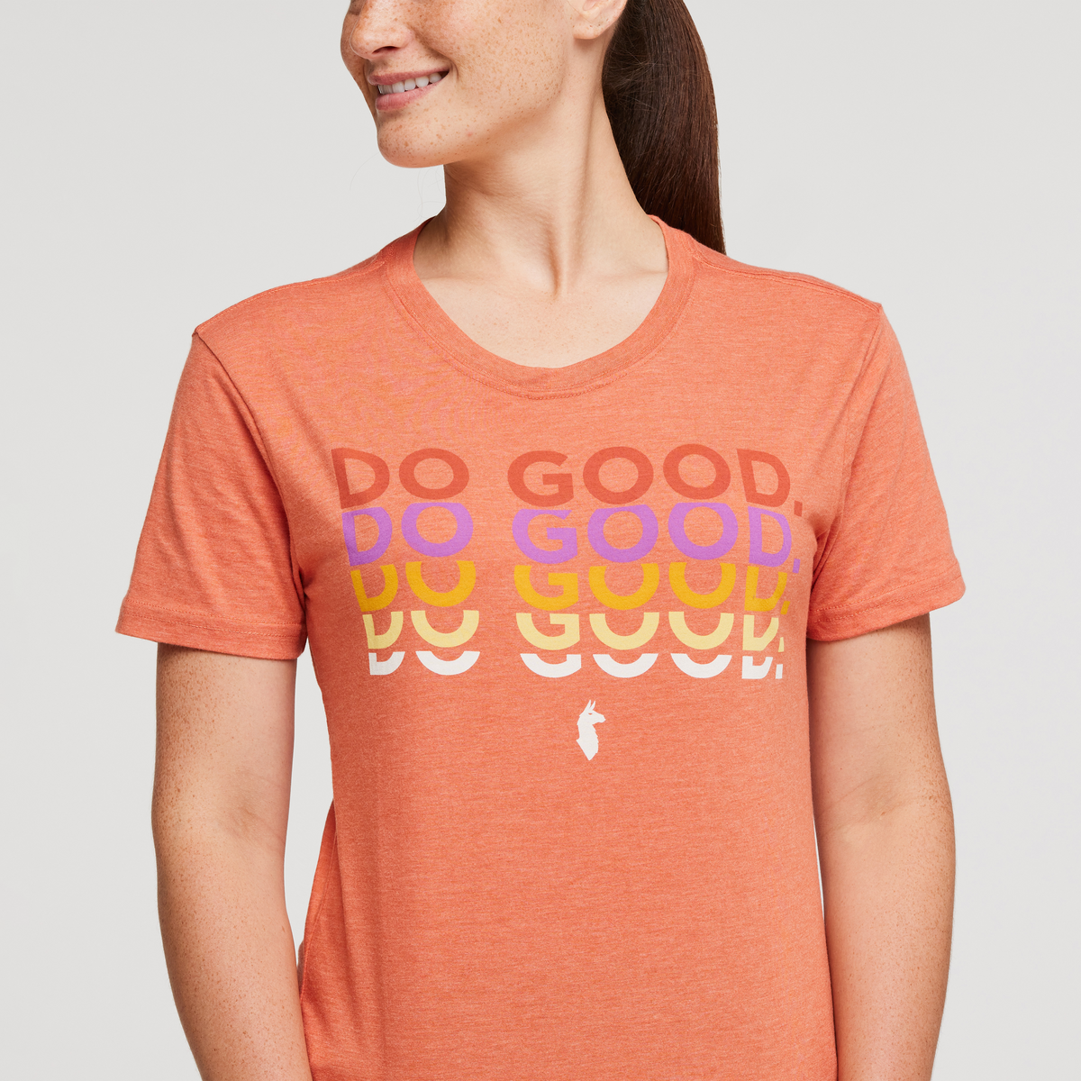 Do Good Repeat T-Shirt - Women's, Nectar, Model Aya
