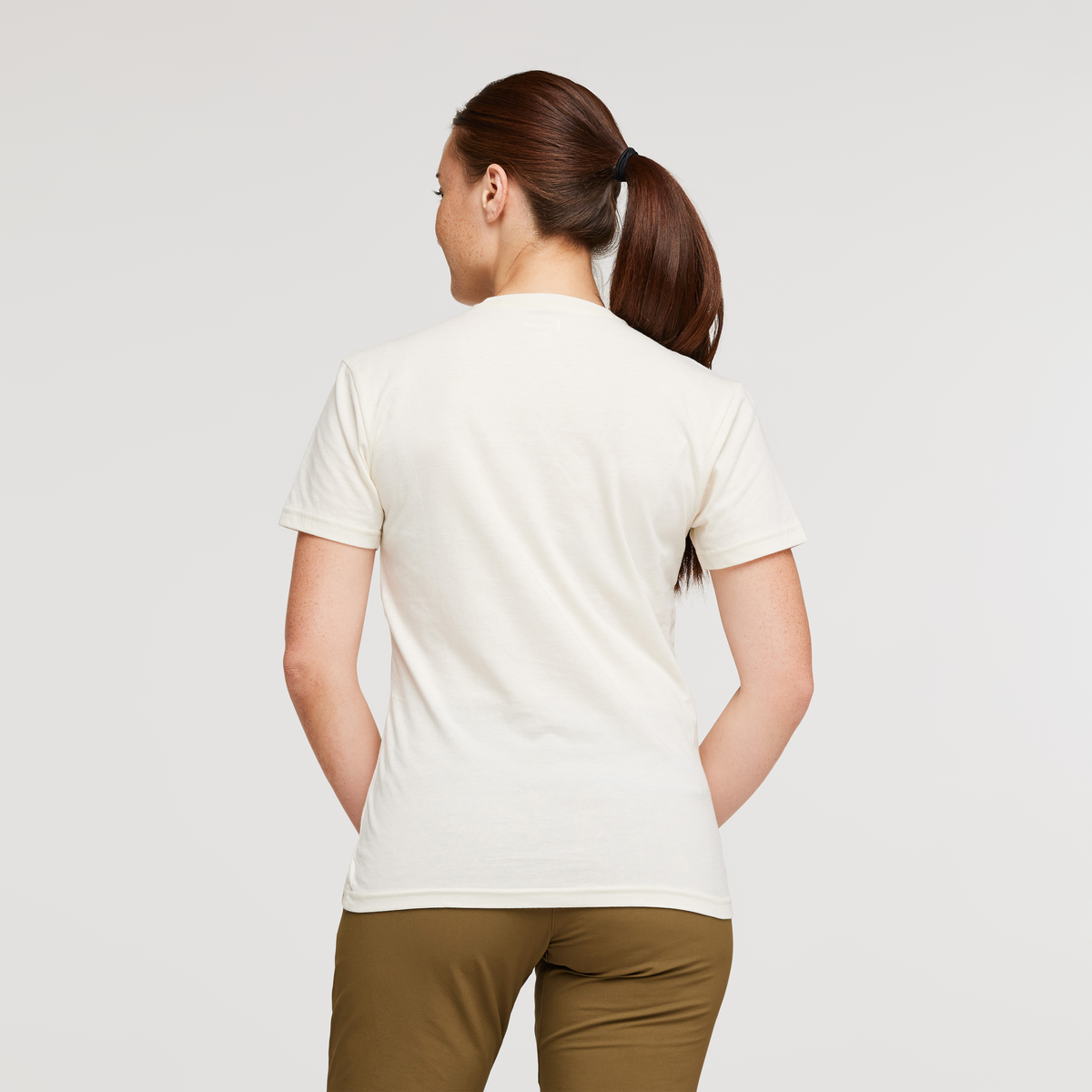 Do Good Stripe Organic T-Shirt - Women's, Bone, Model Aya