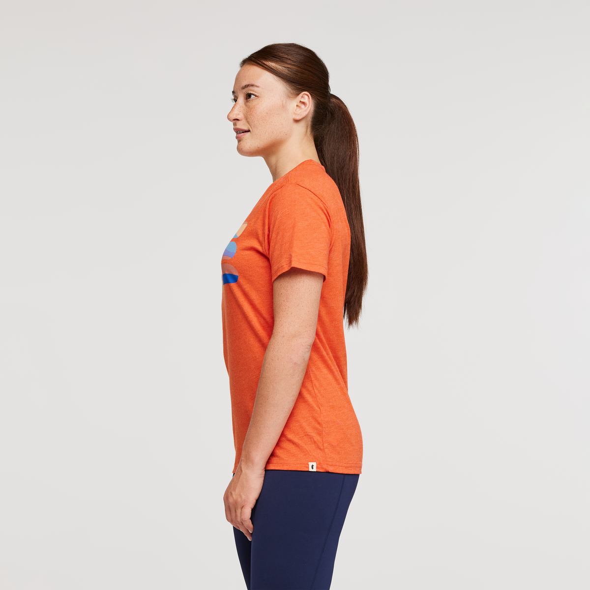 Do Good Stripe Organic T-Shirt - Women's, Canyon, Model Aya