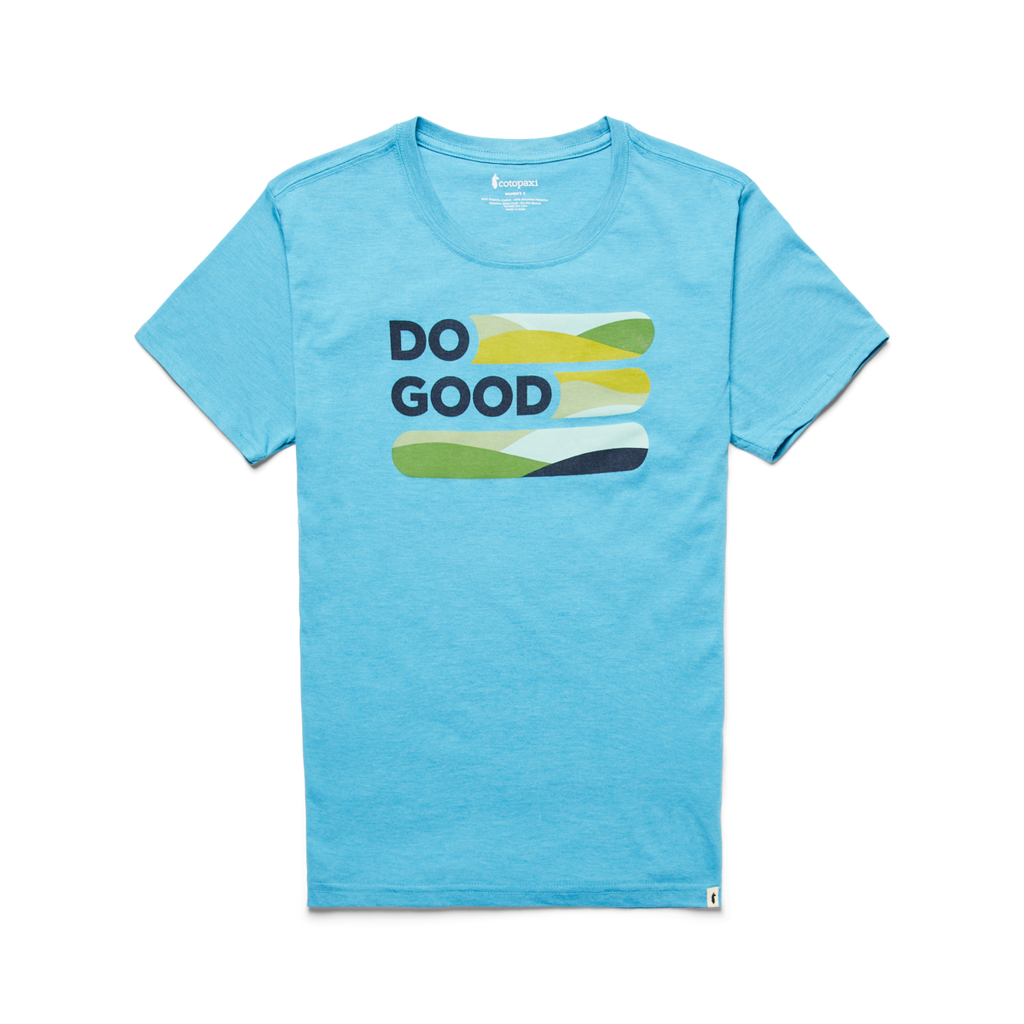Do Good Stripe Organic T-Shirt - Women's, Poolside