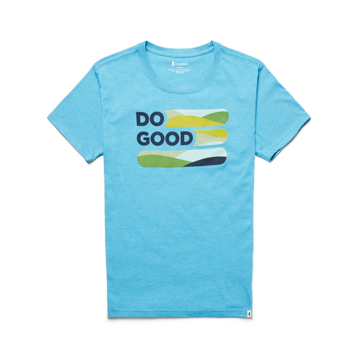 Do Good Stripe Organic T-Shirt - Women's, Poolside