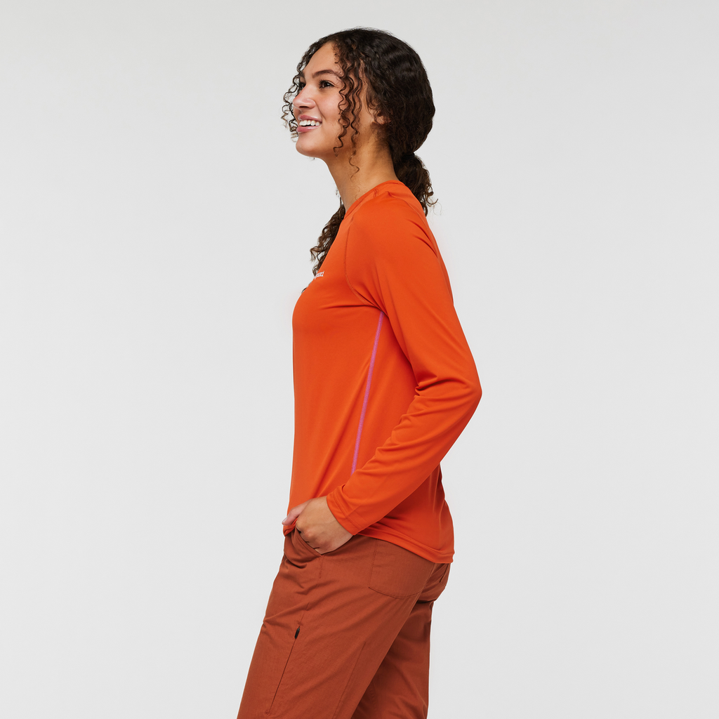 Fino Long-Sleeve Tech Tee - Women's, Canyon, Model London