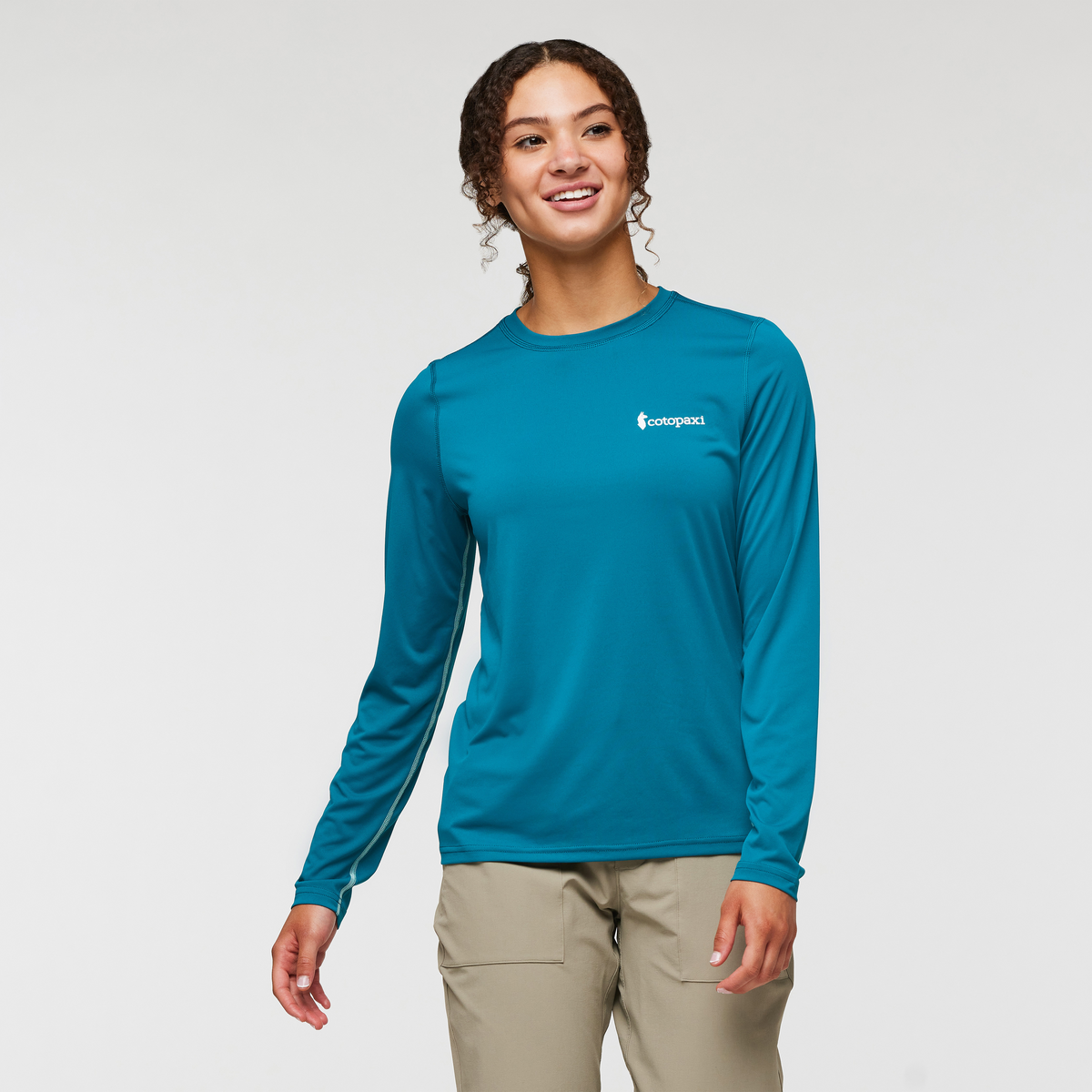 Fino Long-Sleeve Tech Tee - Women's, Gulf, Model London