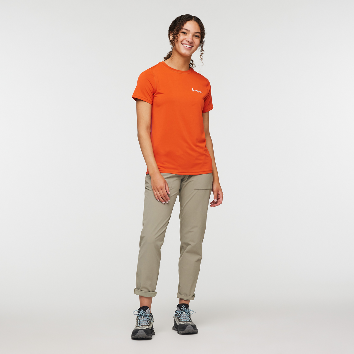 Fino Tech Tee - Women's, Canyon, Model London
