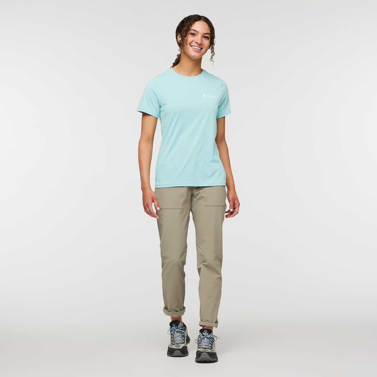 Fino Tech Tee - Women's, Sea Glass, Model London