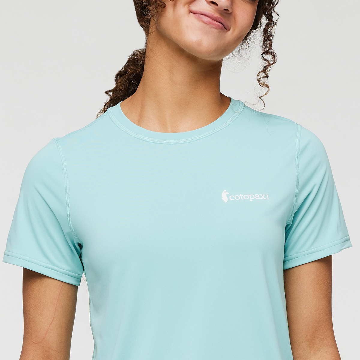 Fino Tech Tee - Women's, Sea Glass, Model London