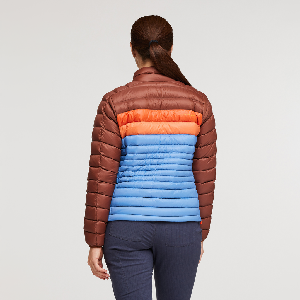 Fuego Down Jacket - Women's, Acorn/Lupine, Model Aya