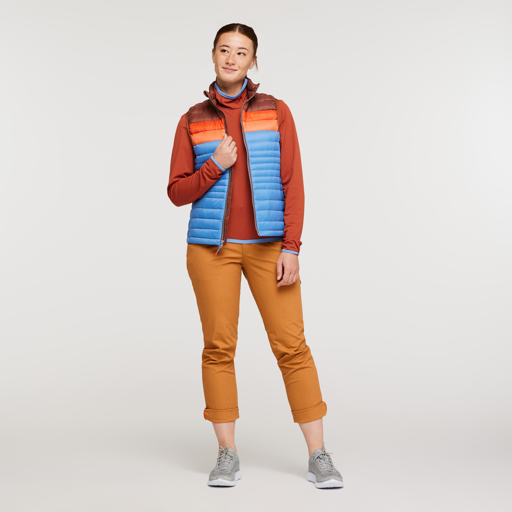 Fuego Down Vest - Women's, Acorn/Lupine, Model Aya