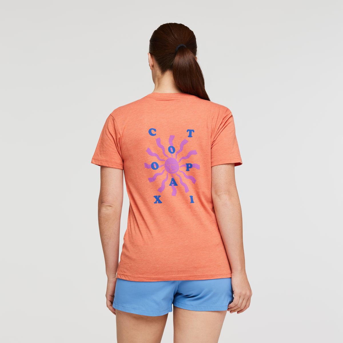 Happy Day Organic T-Shirt - Women's, Nectar, Model Aya