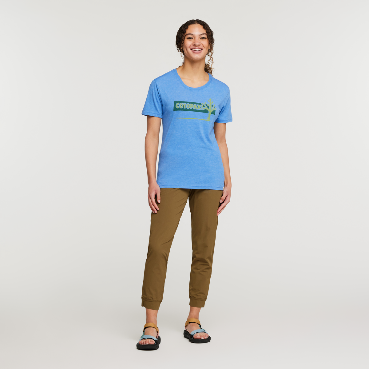 Hello Desert Organic T-Shirt - Women's, Lupine, Model London