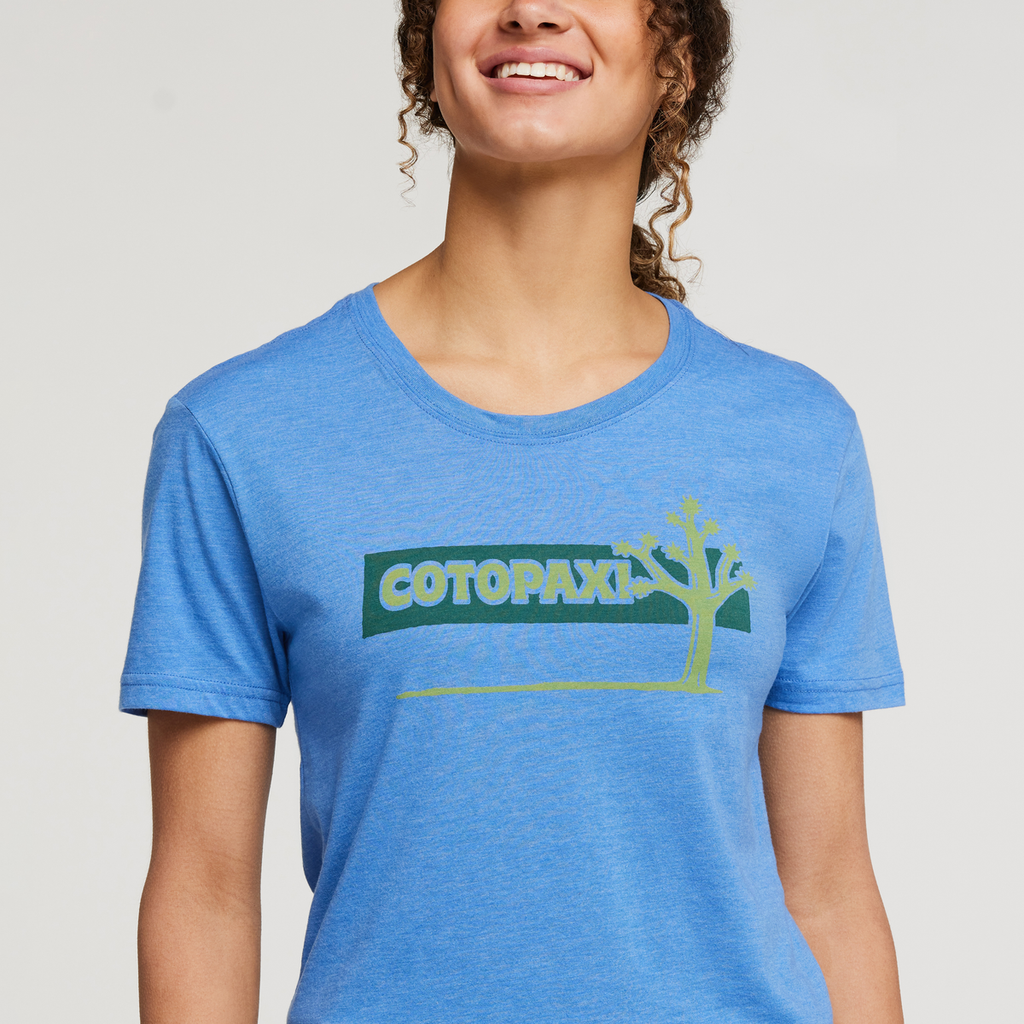 Hello Desert Organic T-Shirt - Women's, Lupine, Model London