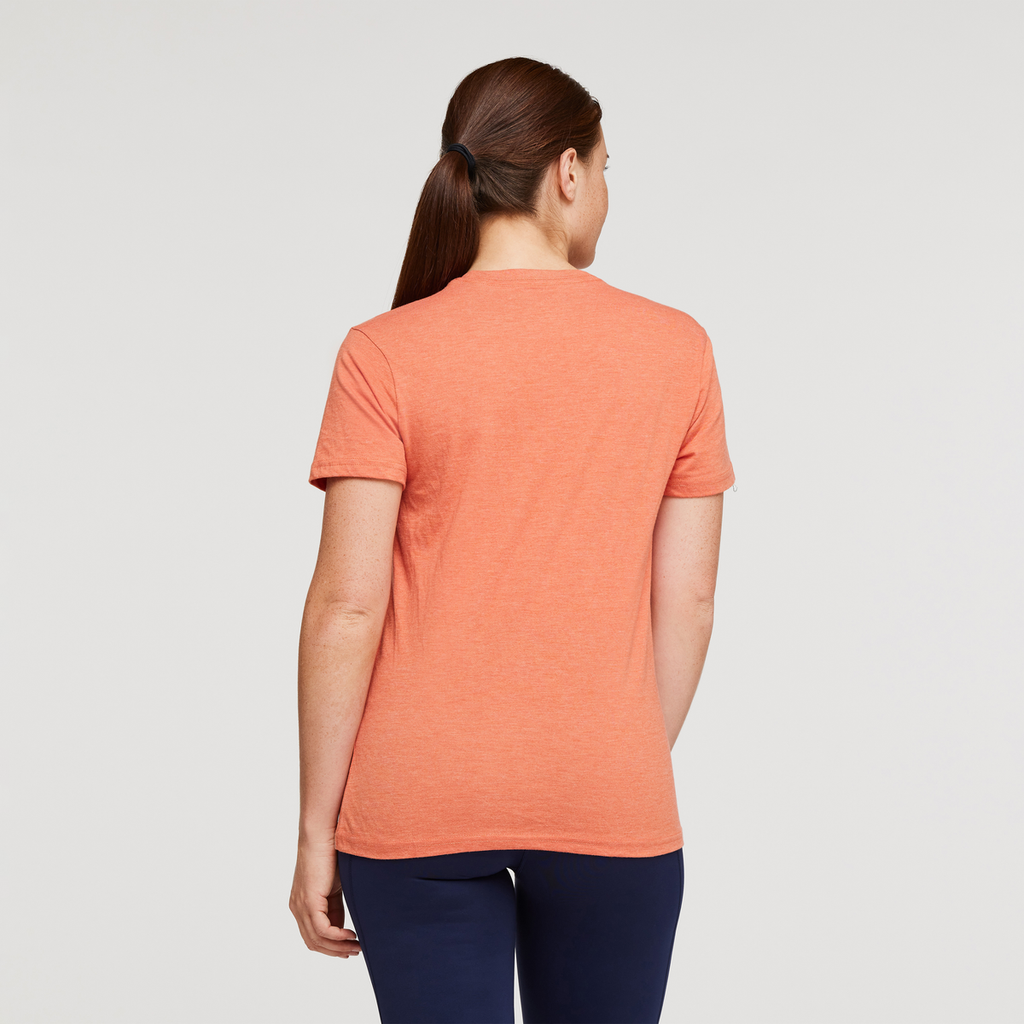Llama Sequence Organic T-Shirt - Women's, Nectar, Model Aya