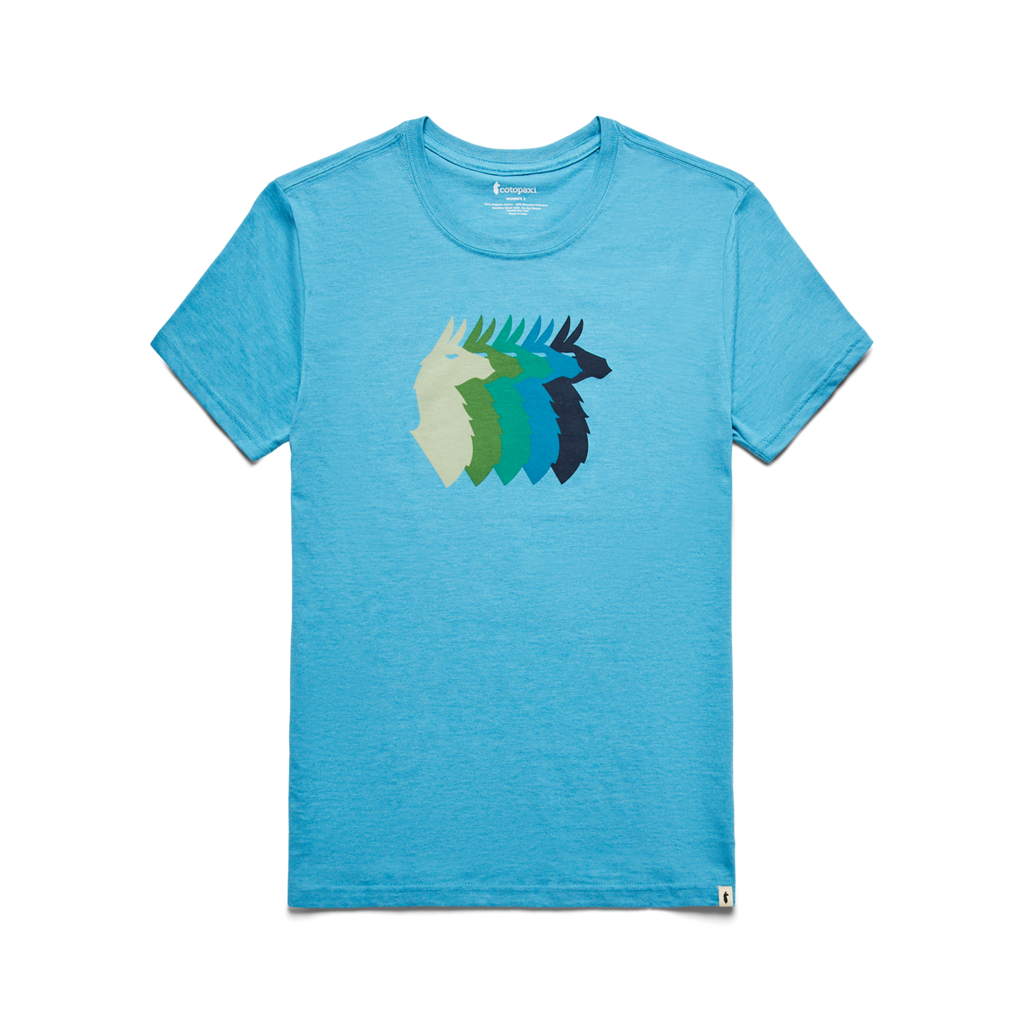 Llama Sequence Organic T-Shirt - Women's, Poolside