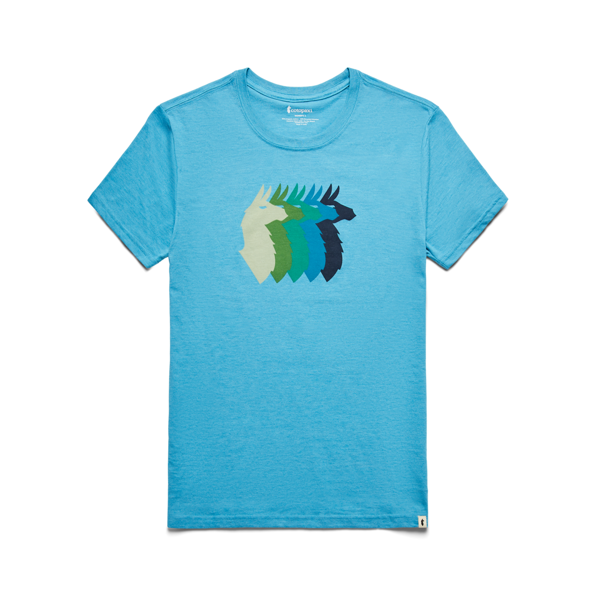 Llama Sequence Organic T-Shirt - Women's, Poolside