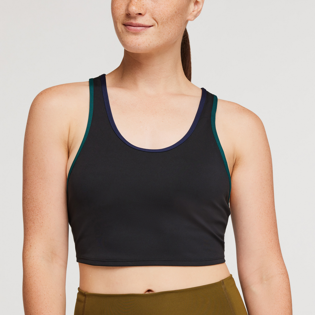 Mari Crop Top - Women's, Black, Model Aya