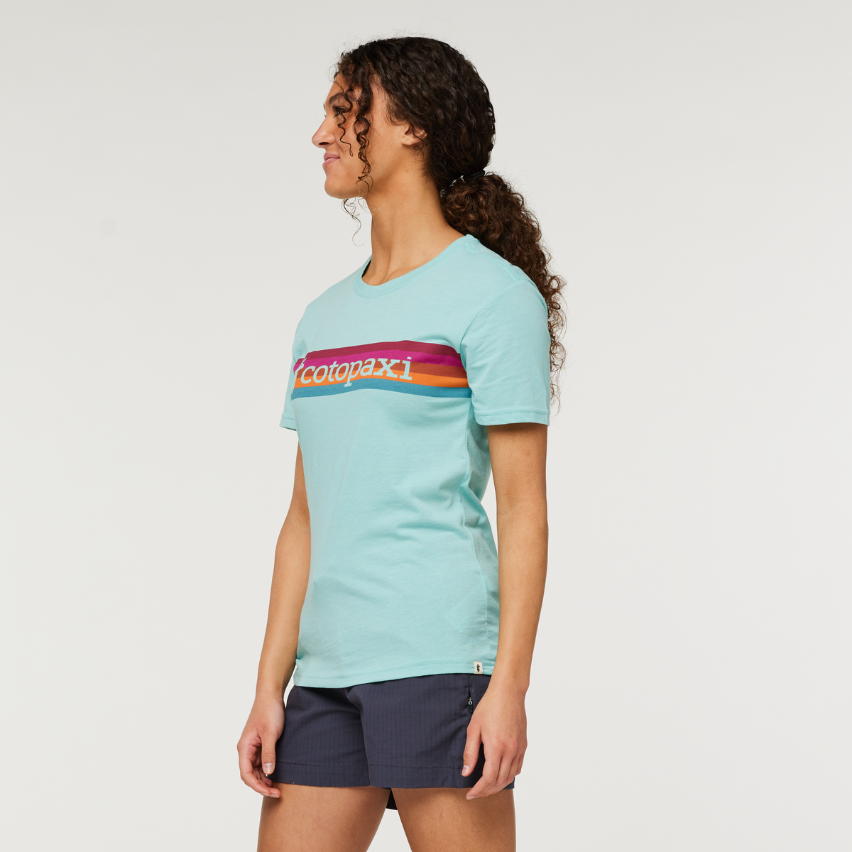 On The Horizon T-Shirt - Women's, Sea Glass, Model London
