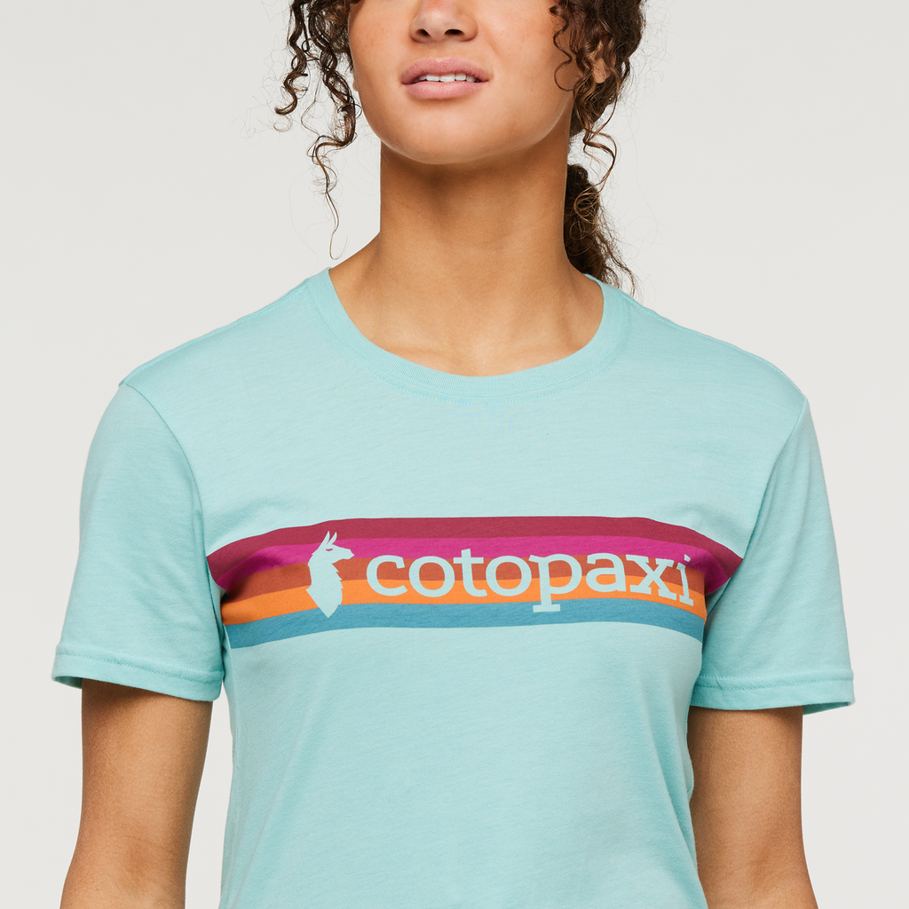 On The Horizon T-Shirt - Women's, Sea Glass, Model London