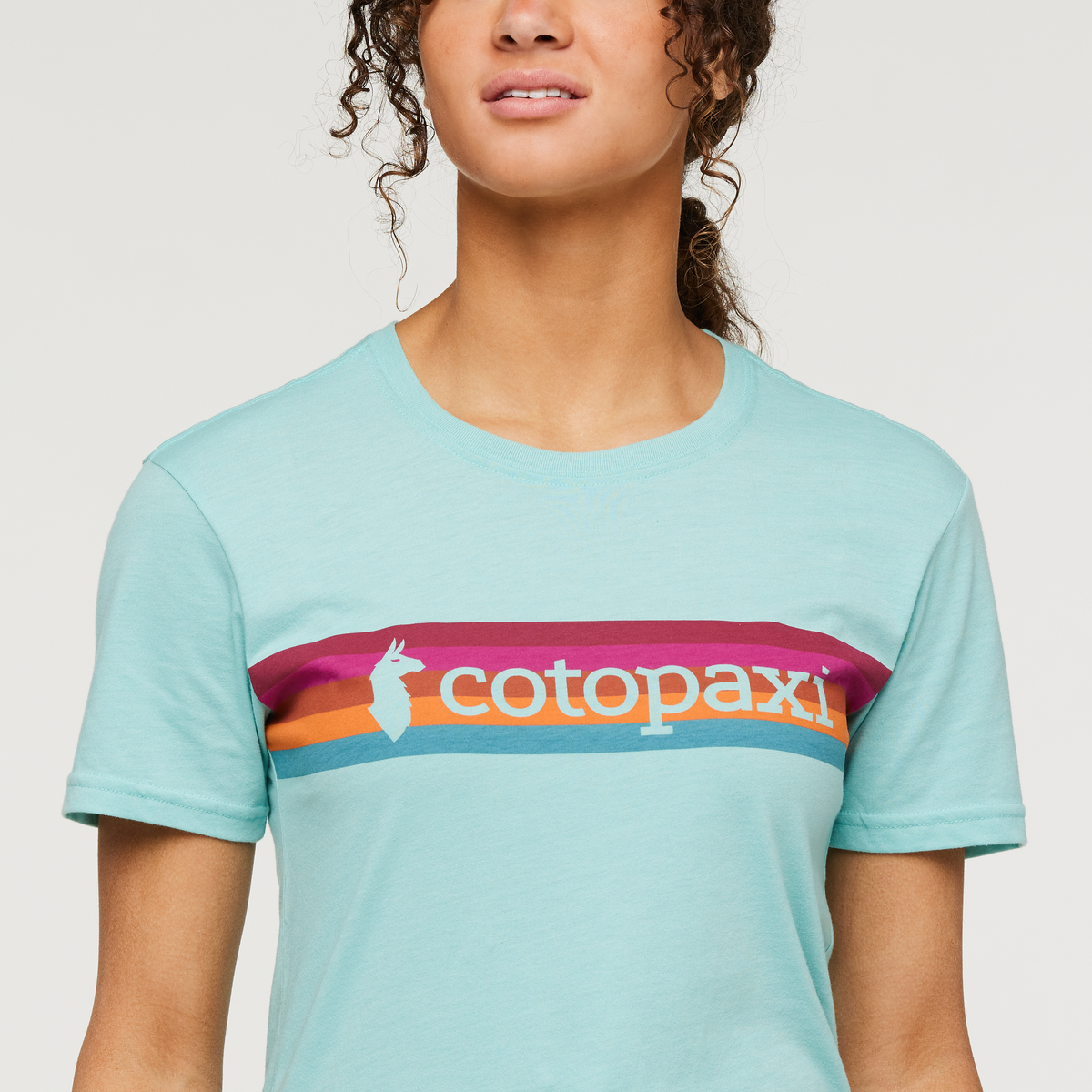 On The Horizon T-Shirt - Women's, Sea Glass, Model London