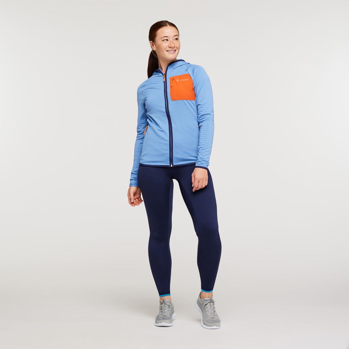 Otero Fleece Full-Zip Hooded Jacket - Women's, Lupine, Model Aya
