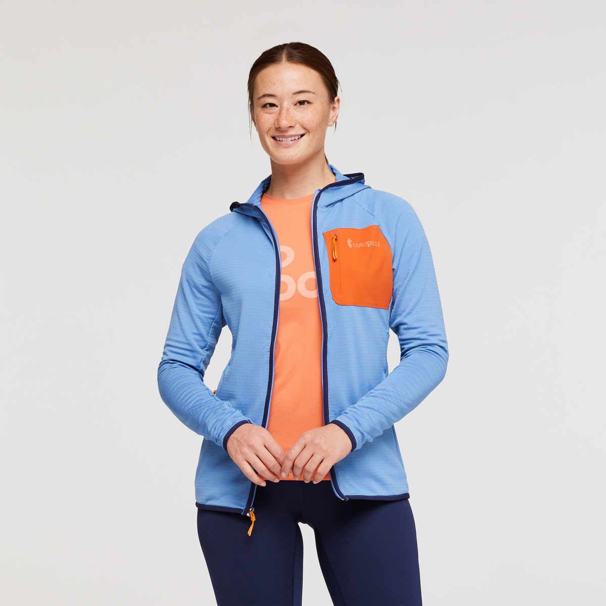 Otero Fleece Full-Zip Hooded Jacket - Women's, Lupine, Model Aya