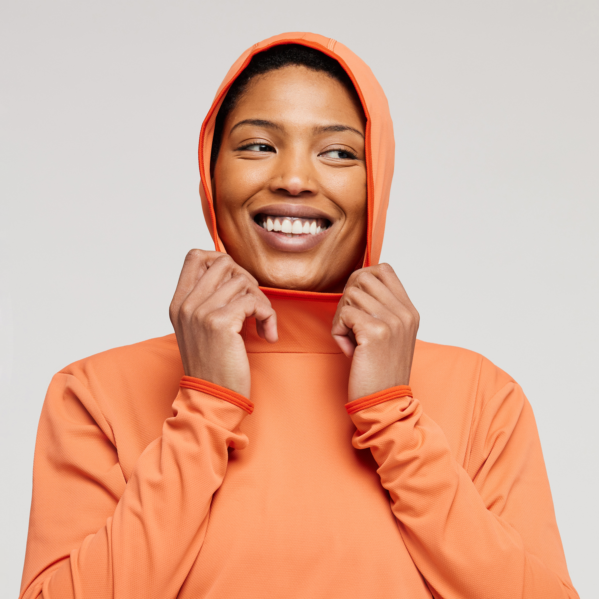 Sombra Sun Hoodie - Women's, Nectar, Model Callie