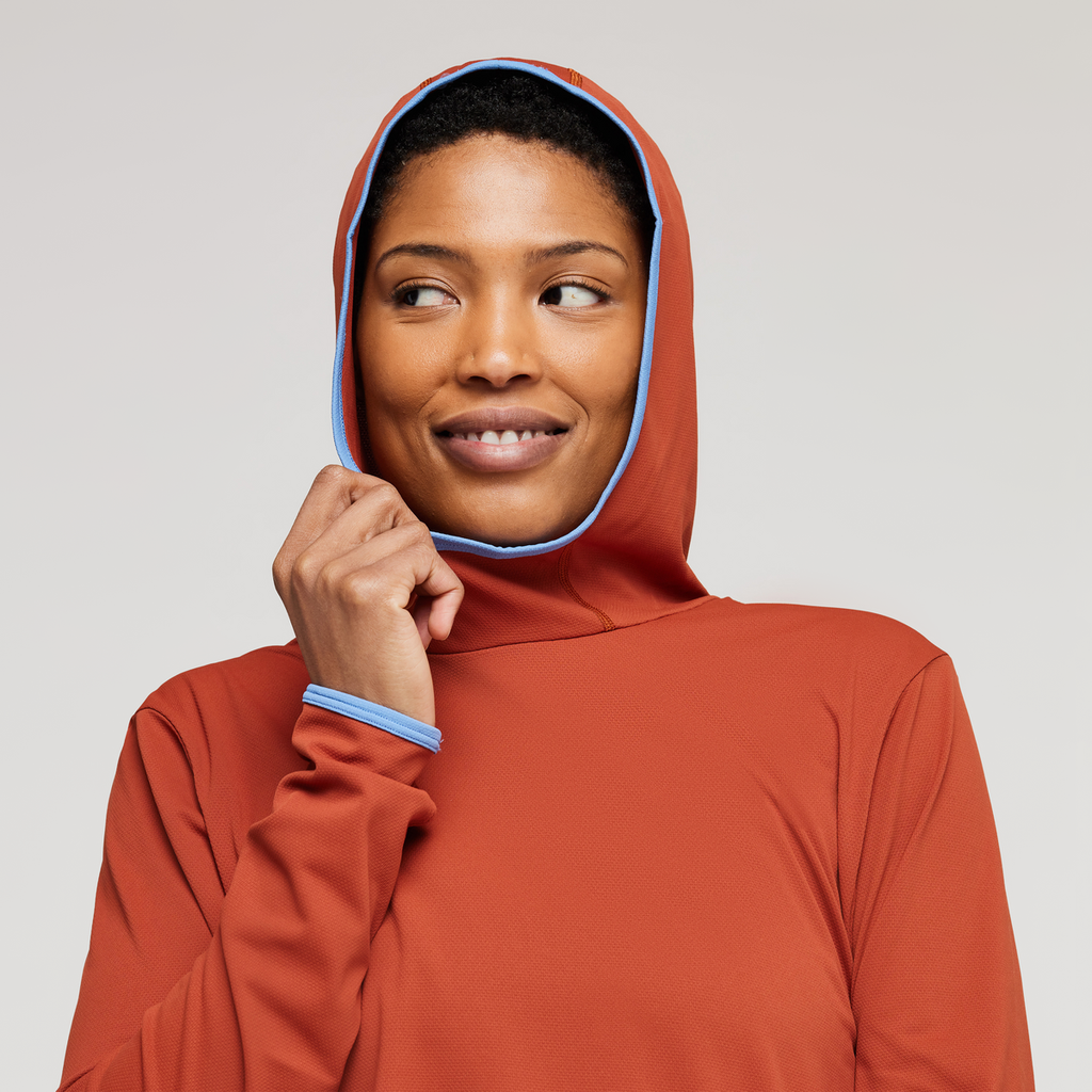 Sombra Sun Hoodie - Women's, Spice, Model Callie