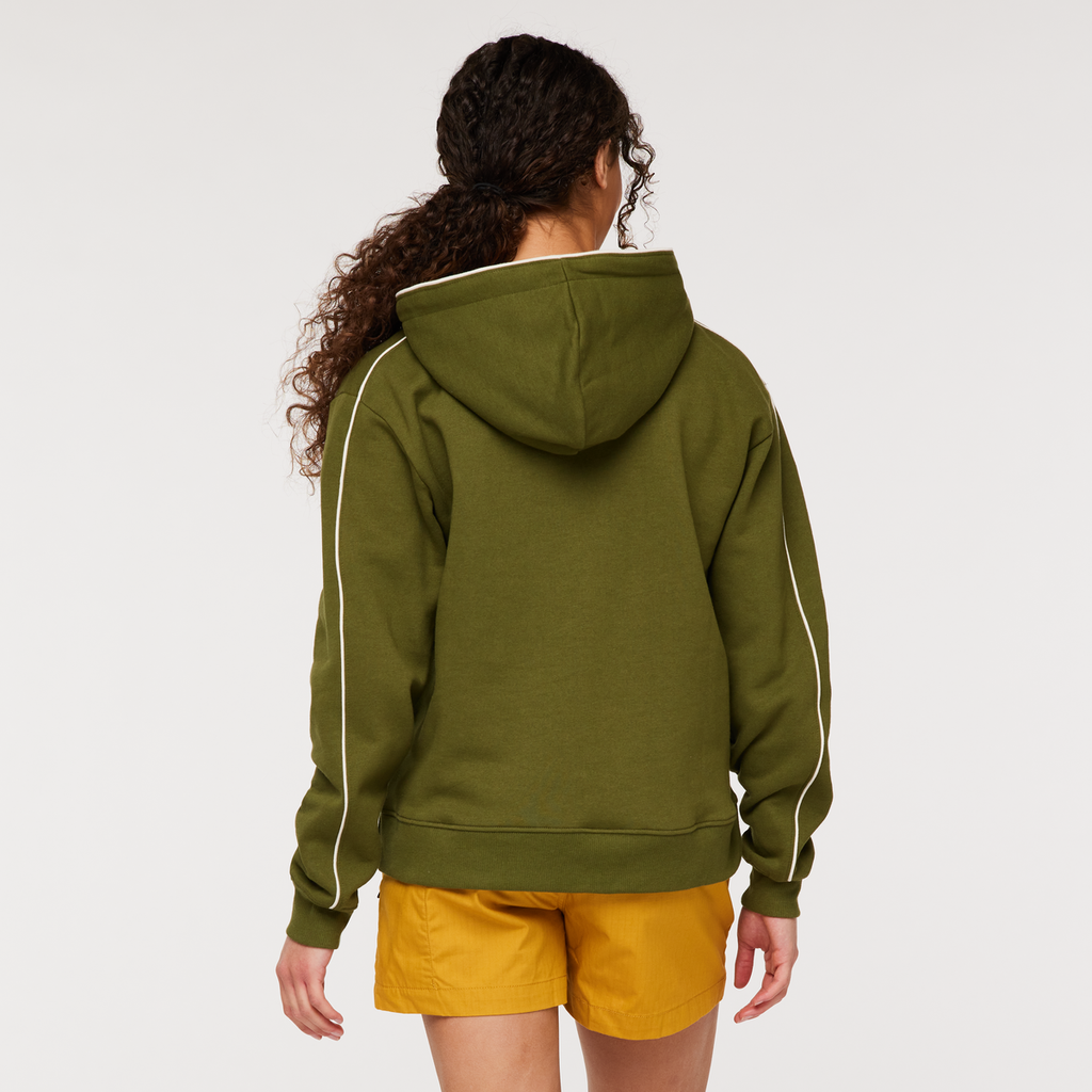 Sunny Side Organic Pullover Hoodie - Women's, Pine, Model London