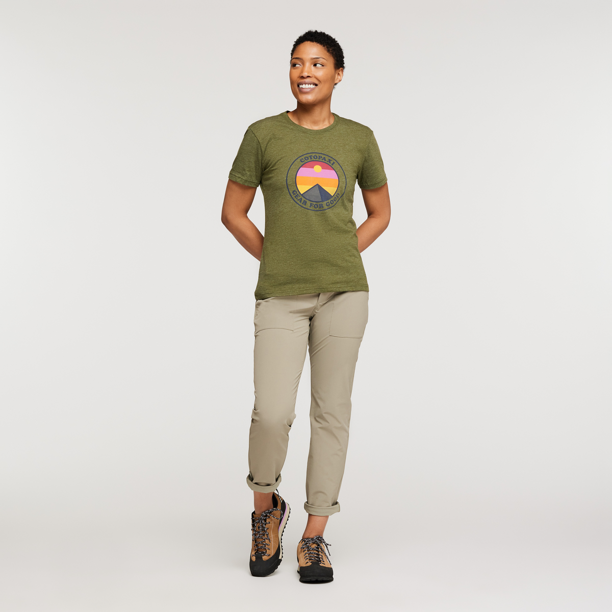 Sunny Side T-Shirt - Women's, Pine, Model Callie