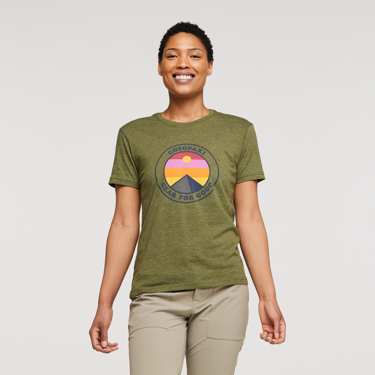 Sunny Side T-Shirt - Women's, Pine, Model Callie