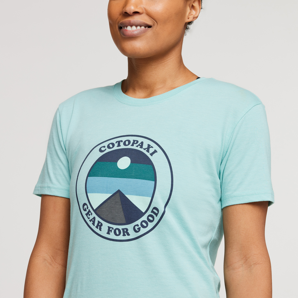 Sunny Side T-Shirt - Women's, Sea Glass, Model Callie
