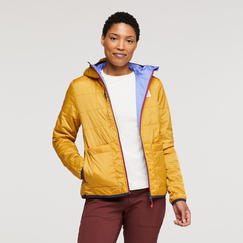 Teca Cálido Hooded Jacket - Women's, Honeybee, Model Callie