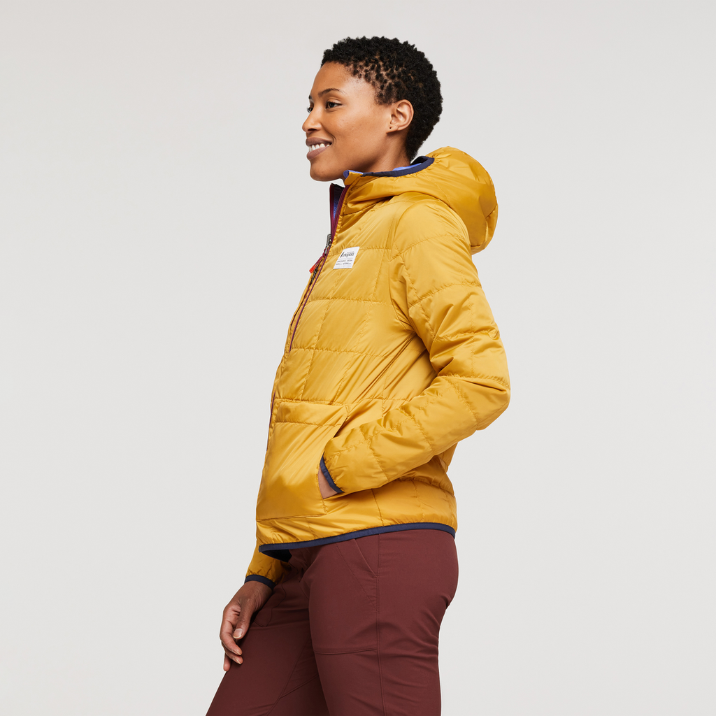 Teca Cálido Hooded Jacket - Women's, Honeybee, Model Callie