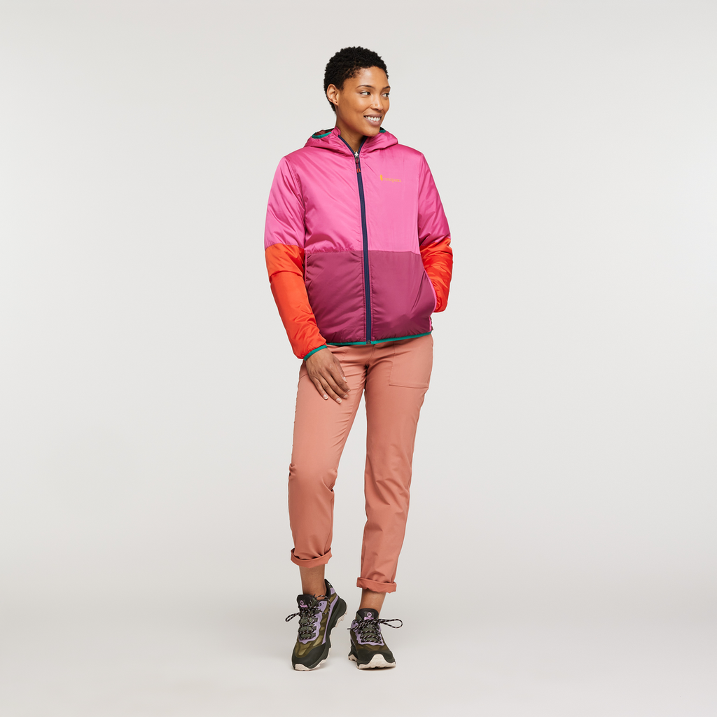 Teca Cálido Hooded Jacket - Women's, Spicy Sweet, Model Callie