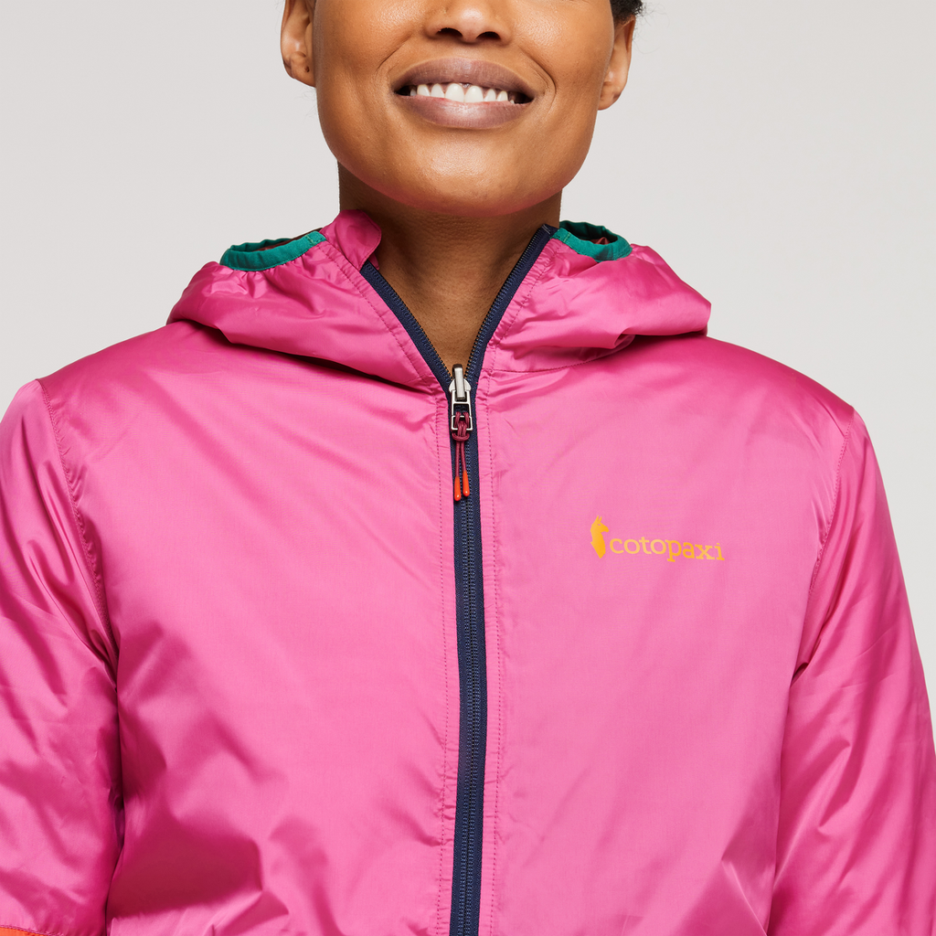 Teca Cálido Hooded Jacket - Women's, Spicy Sweet, Model Callie