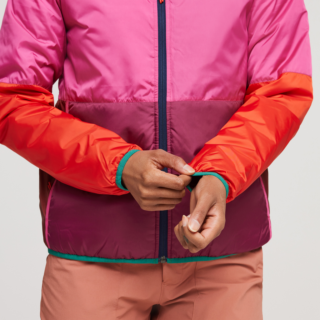 Teca Cálido Hooded Jacket - Women's, Spicy Sweet, Model Callie