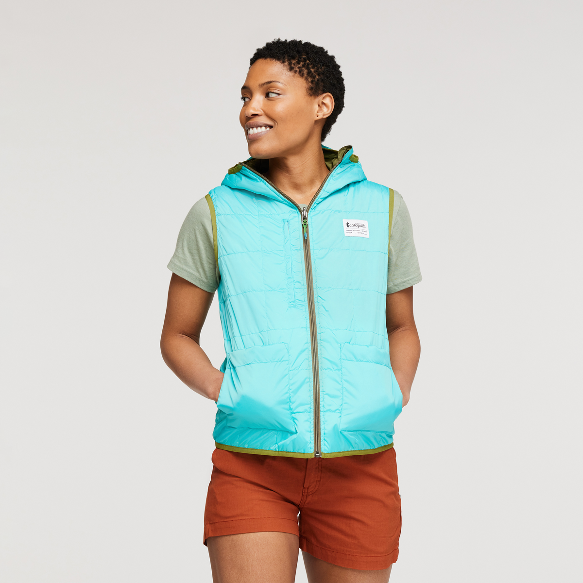 Teca Cálido Hooded Vest - Women's, Lafayette, Model Callie