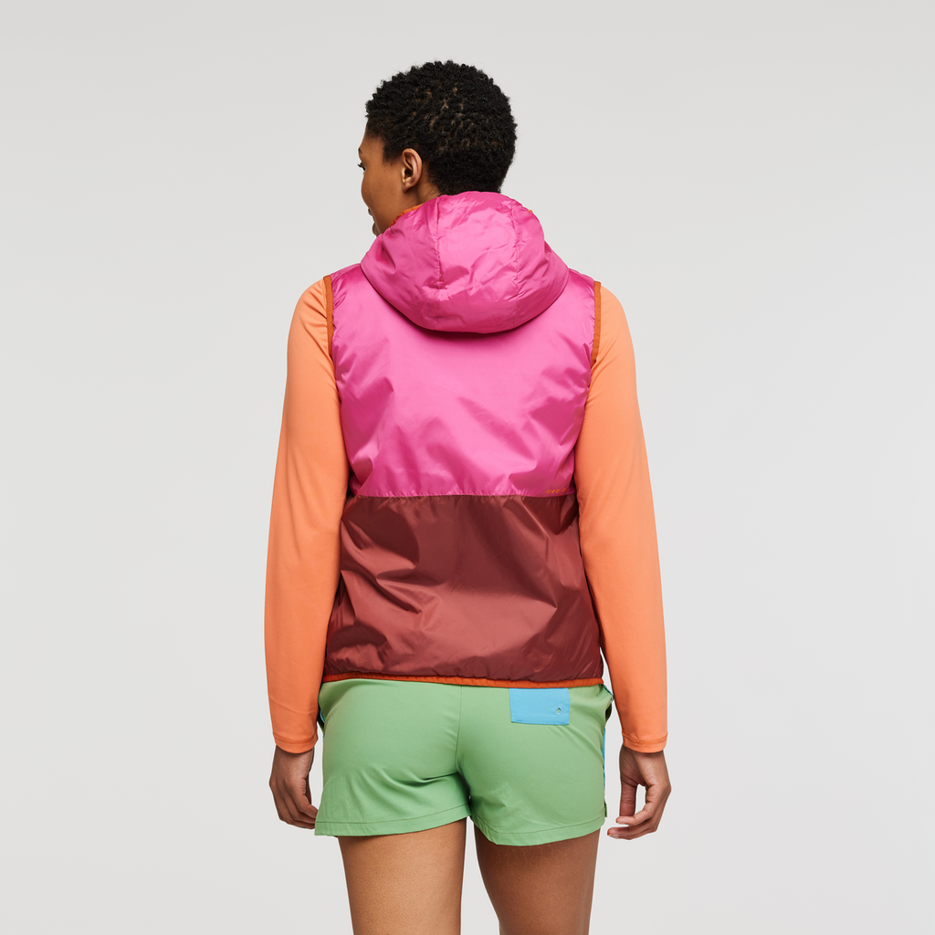 Teca Cálido Hooded Vest - Women's, Spicy Sweet, Model Callie