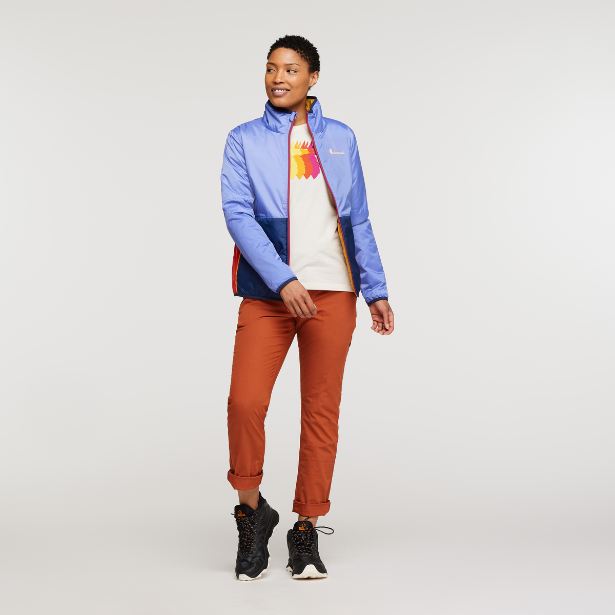 Teca Cálido Jacket - Women's, Honeybee, Model Callie