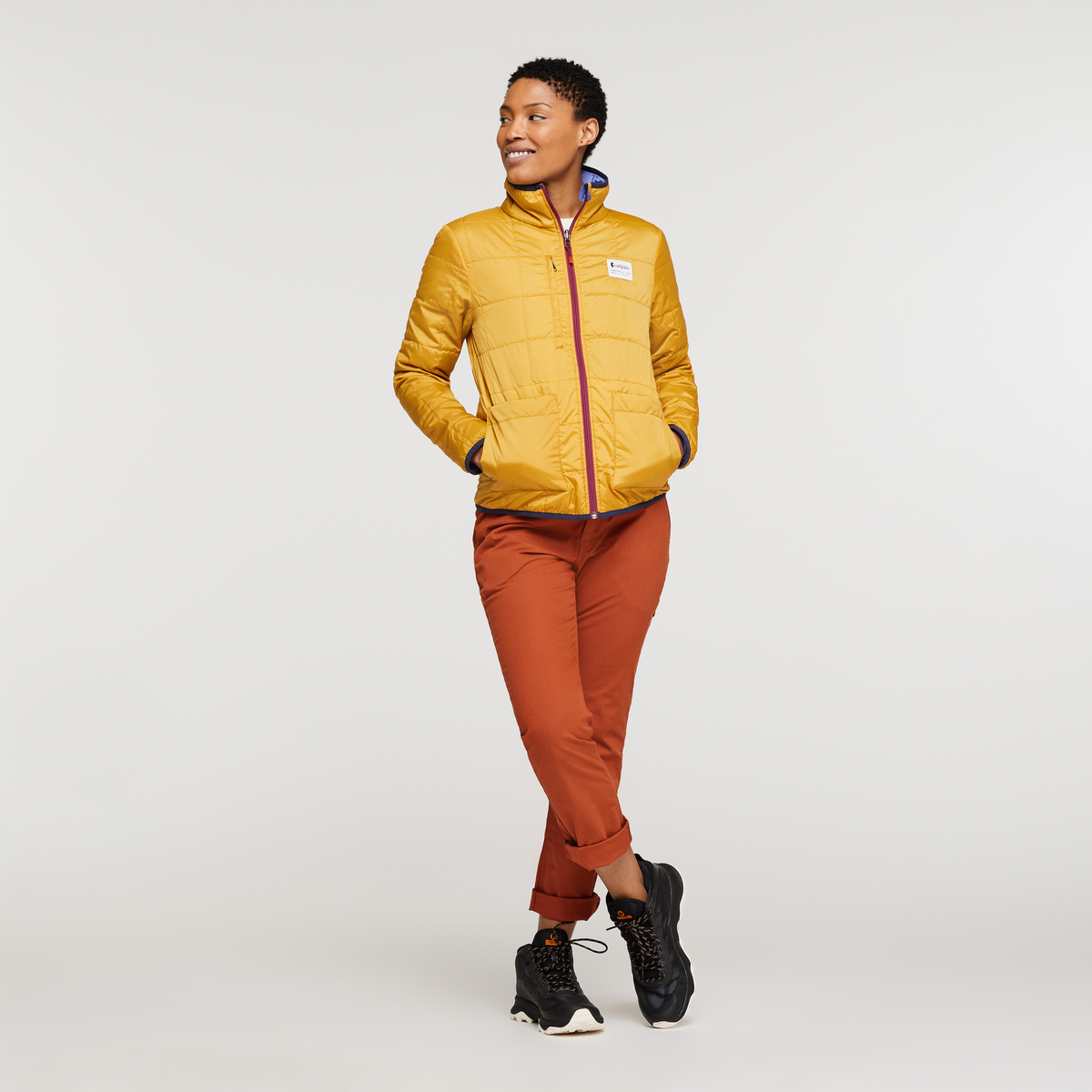 Teca Cálido Jacket - Women's, Honeybee, Model Callie