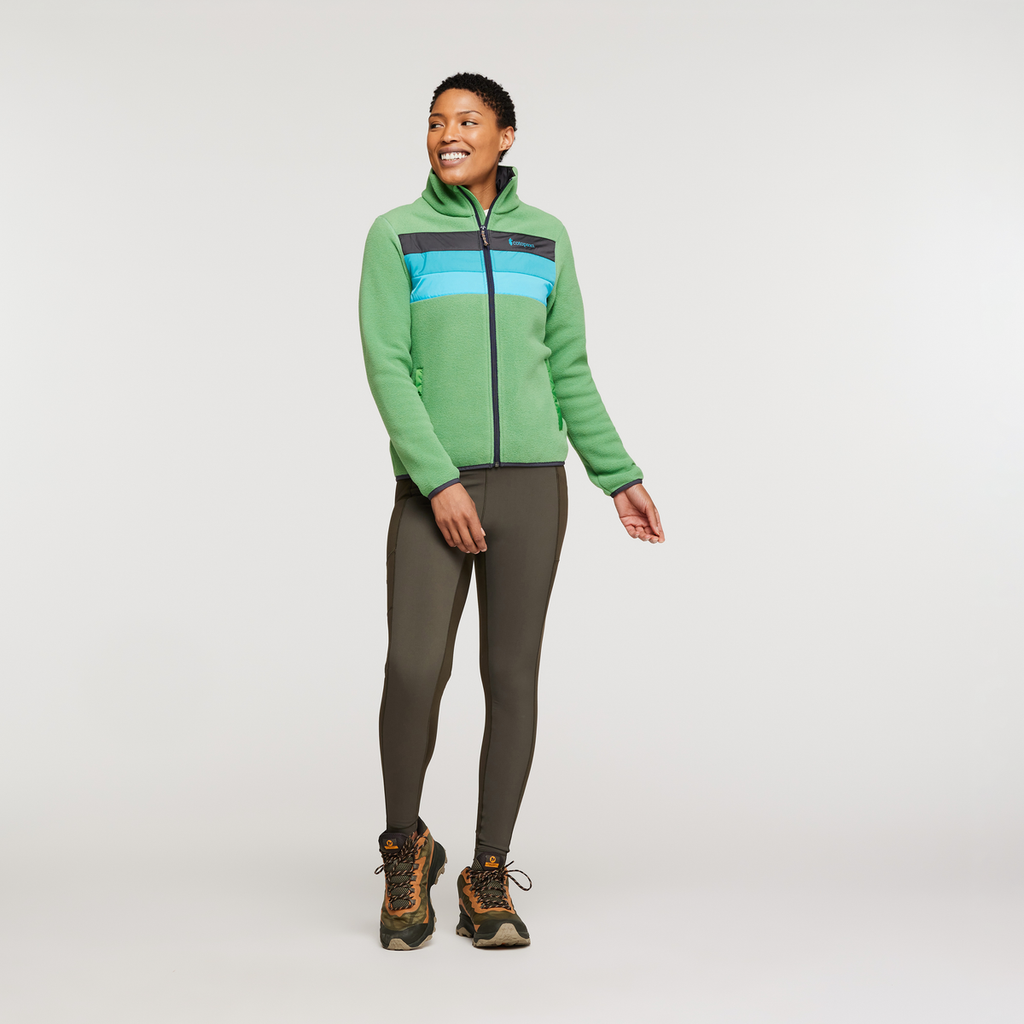 Teca Fleece Full-Zip Jacket - Women's, April Showers, Model Callie