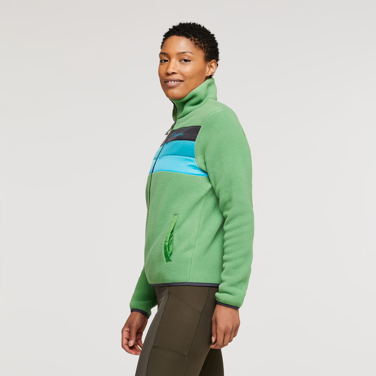 Teca Fleece Full-Zip Jacket - Women's, April Showers, Model Callie