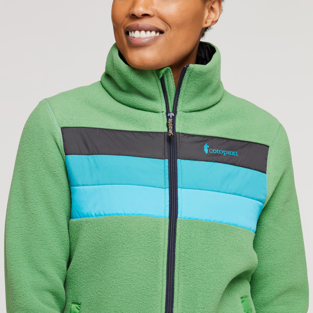 Teca Fleece Full-Zip Jacket - Women's, April Showers, Model Callie